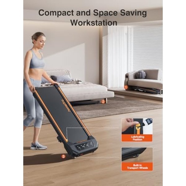 homeTro Walking Pad, Under Desk Treadmills for Home, 2.5HP - Image 5