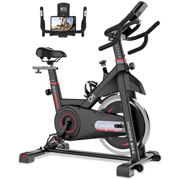 Exercise Bike, CHAOKE Magnetic Resistance/Brake Pad Stationary Bike for Home