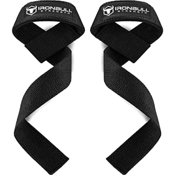 Lifting Straps (1 Pair) - Padded Wrist Support Wraps - for Powerlifting