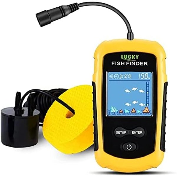 LUCKY Kayak Portable Fish Depth Finder Water Handheld Fish Finder Sonar Castable Kayak