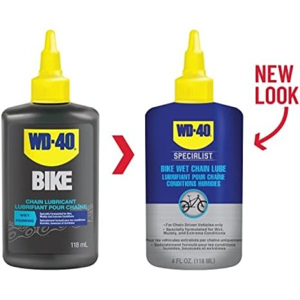 WD-40 Specialist Bike | Wet Chain Lubricant, 118ml | Formulated to Provide a Durable - Image 3