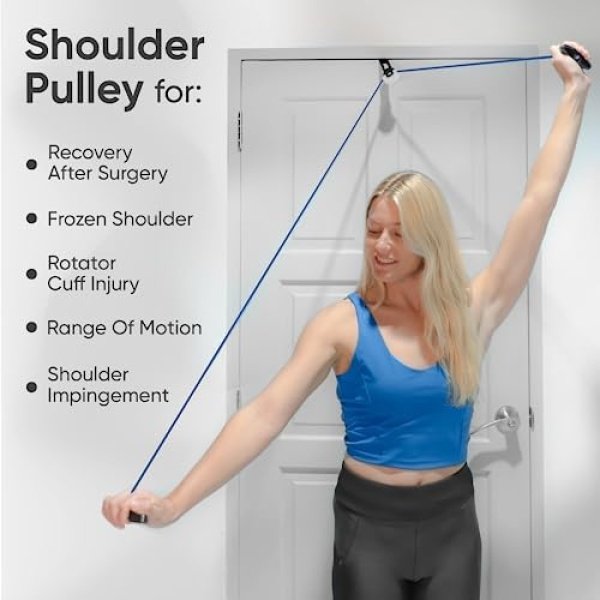 Shoulder Pulley Over the Door Physical Therapy System | Rotator Cuff Exerciser - Image 3