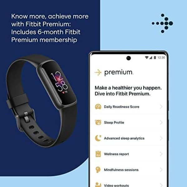 Fitbit Luxe Fitness and Wellness Tracker with Stress Management, Sleep Tracking - Image 3