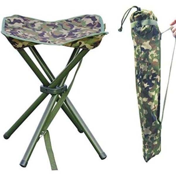 Outdoor Camping Folding Stool Square Slack Chair Lightweight Heavy Duty