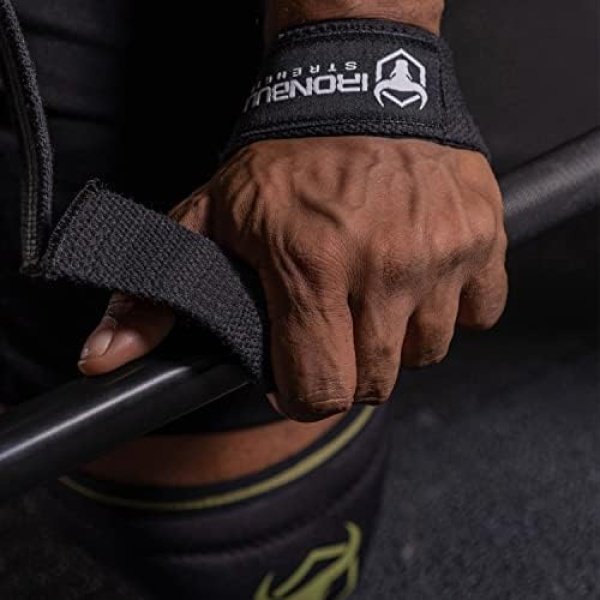 Lifting Straps (1 Pair) - Padded Wrist Support Wraps - for Powerlifting - Image 3