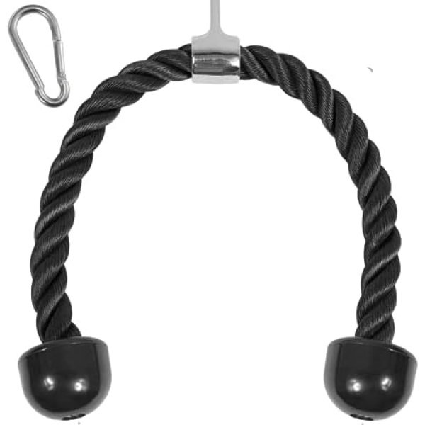 Yes4All Deluxe Tricep Rope Cable Attachment, 27 & 36 inch with 4 Colors