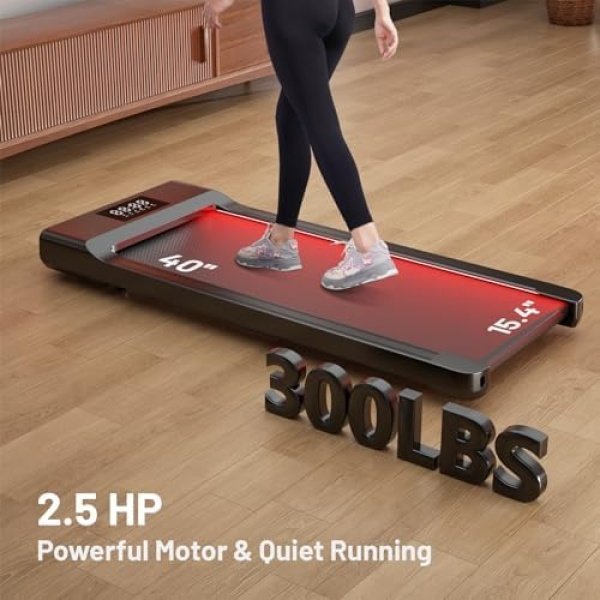 Walking Pad, 300lbs Treadmill Under Desk with 2.5HP Motor, Walking Pad Treadmill - Image 3