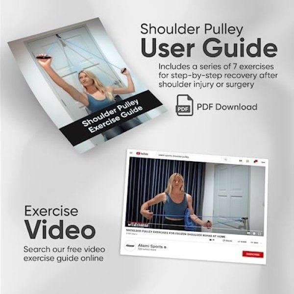 Shoulder Pulley Over the Door Physical Therapy System | Rotator Cuff Exerciser - Image 5