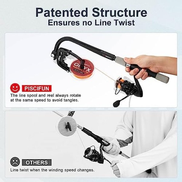 Piscifun Fishing Line Spooler, No Line Twist Spooling Station System - Image 2