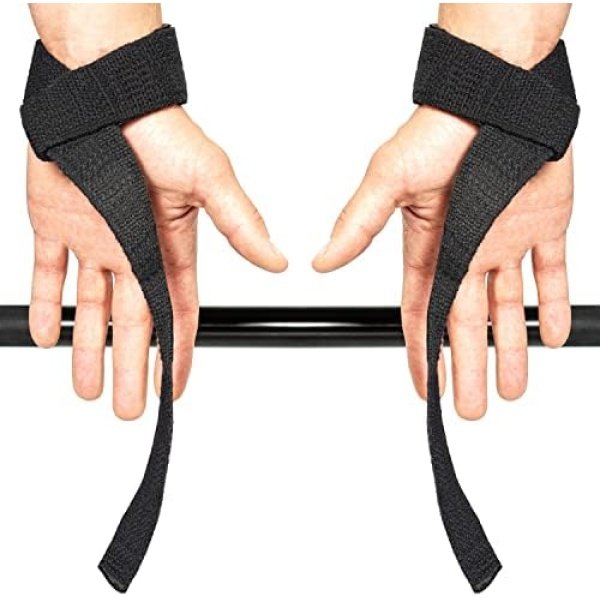 Lifting Straps (1 Pair) - Padded Wrist Support Wraps - for Powerlifting - Image 2