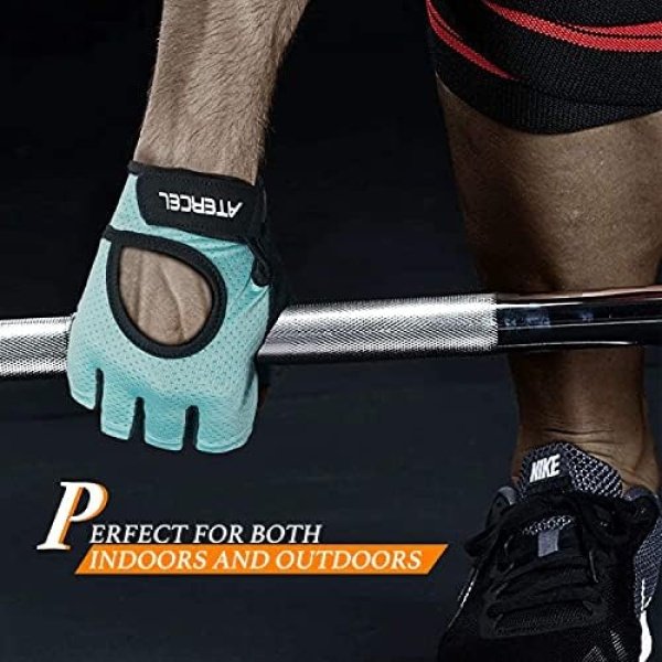 ATERCEL Weight Lifting Gloves Full Palm Protection, Workout Gloves for Gym - Image 5