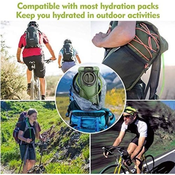 Hydration Bladder, 2L Water Bladder for Hiking Backpack Leak Proof Water - Image 7