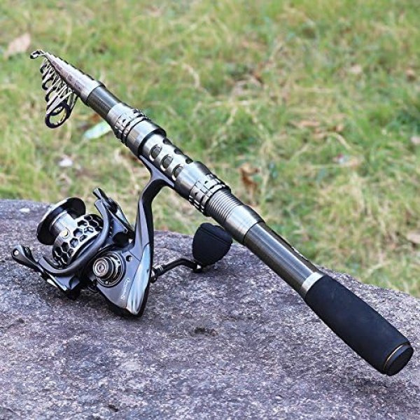 Sougayilang Fishing Rod Combos with Telescopic Fishing Pole Spinning Reels Fishing Carrier - Image 6