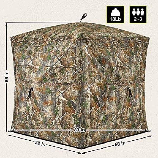 TIDEWE Hunting Blind See Through with Carrying Bag - Image 6