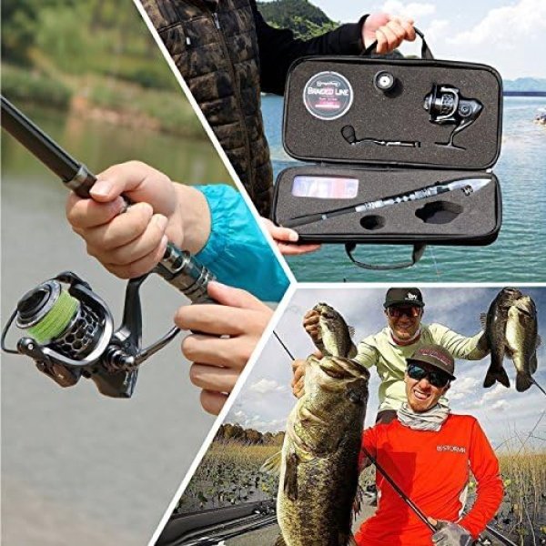 Sougayilang Fishing Rod Combos with Telescopic Fishing Pole Spinning Reels Fishing Carrier - Image 7