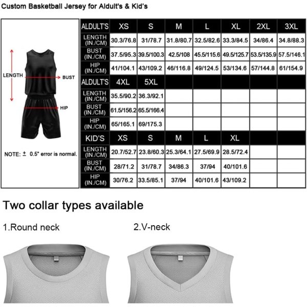 Custom Reversible Basketball Jersey for Man Women Uniform Suit Kids Adults - Image 5