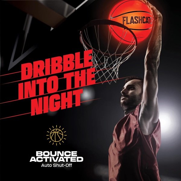 Light Up Basketball - Glow in the Dark Basketball - Sports Gear Accessories Gift - Image 2