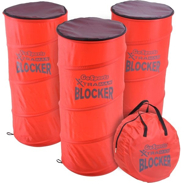 GoSports XTRAMAN Blocker Pop-Up Defenders 3 Pack - Safely Simulate Defenders