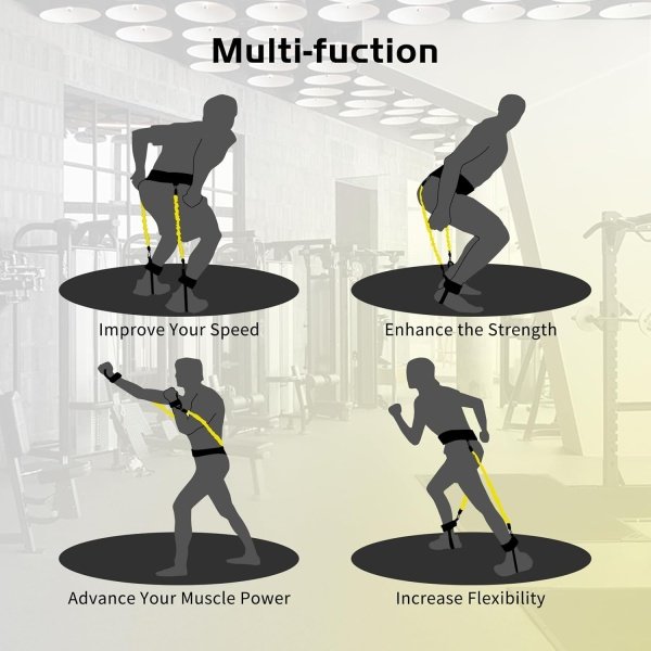 Vertical Jump Trainer: Leg Strength Training Tool with Resistance Bands - Image 2