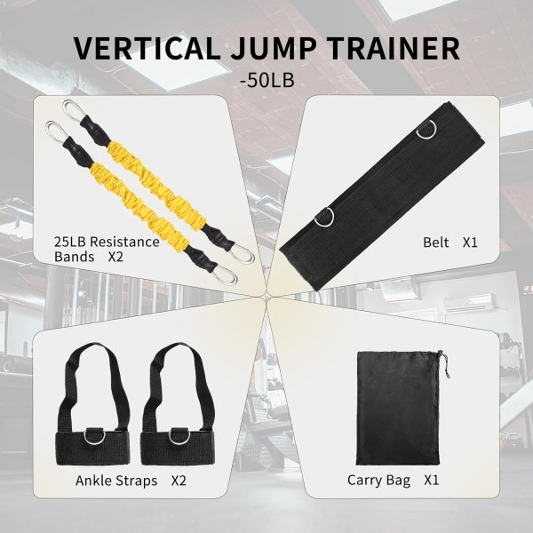 Vertical Jump Trainer: Leg Strength Training Tool with Resistance Bands - Image 4