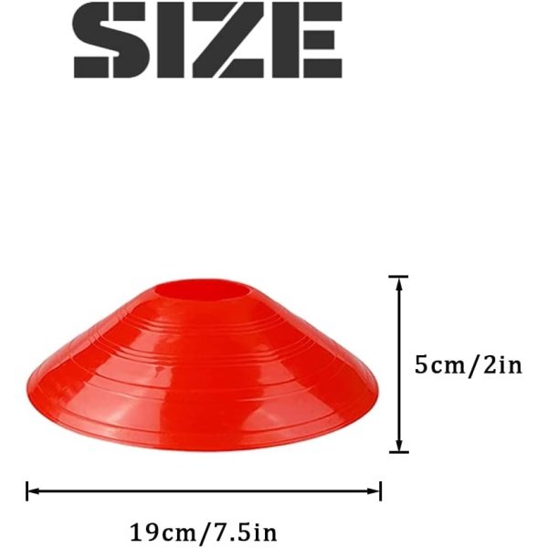 20 PCS Soccer Cones Agility Disc Cones Sports Football Soccer Training Cone - Image 2