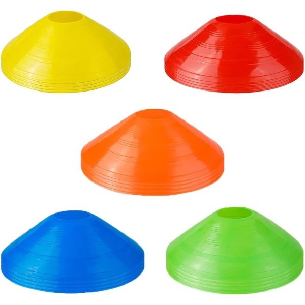 20 PCS Soccer Cones Agility Disc Cones Sports Football Soccer Training Cone