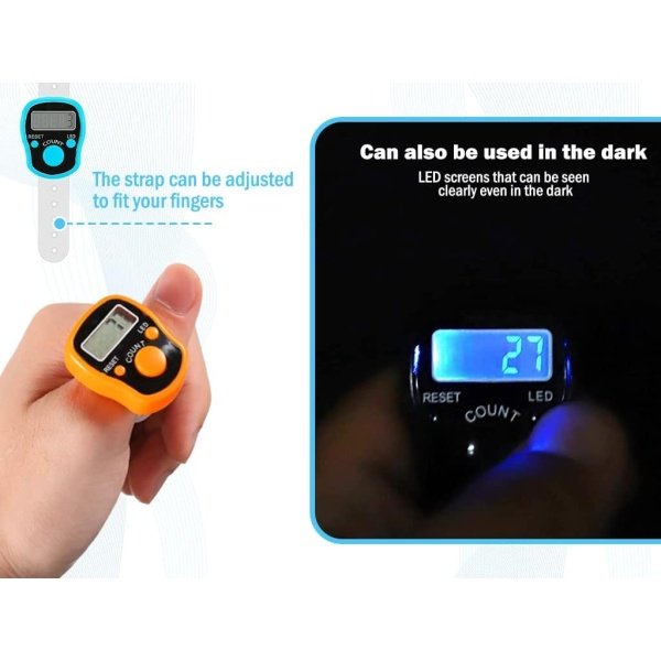 Hitopin 8PCS Electronic Finger Counter, LED Electronic Handheld Tally Counter - Image 4