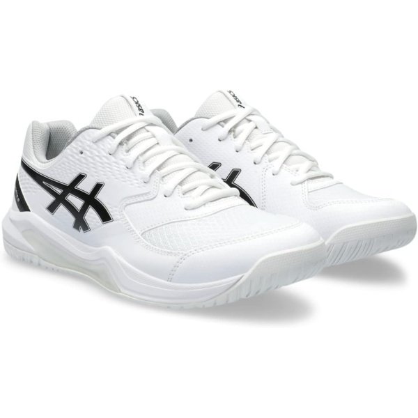 ASICS Men's Gel-Dedicate 8 Tennis Shoes, 6, White/MAKO Blue - Image 2