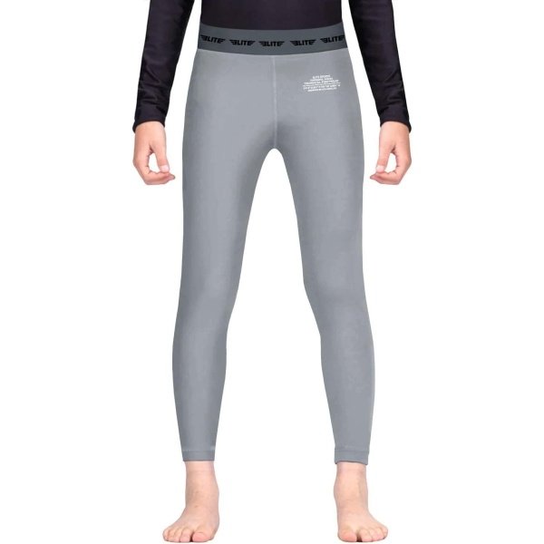 Elite Sports Youth Boys Kids Athletic Compression Pants Legging Spat Tight Base