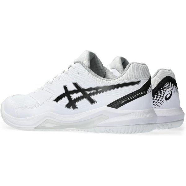 ASICS Men's Gel-Dedicate 8 Tennis Shoes, 6, White/MAKO Blue - Image 3