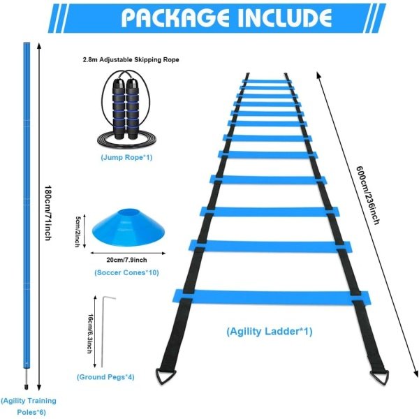 HOTOOLME Agility Training Poles Equipment Soccer Training Equipment - Image 2