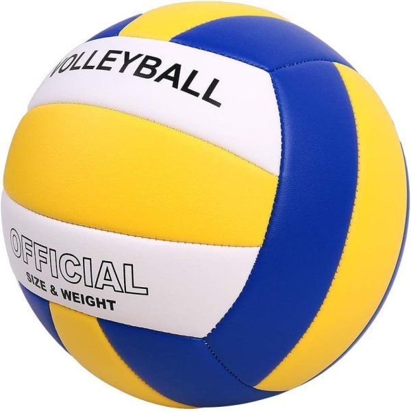 Volleyball Size 5 PU Leather Soft Indoor Outdoor Volleyballs Sports Training - Image 2