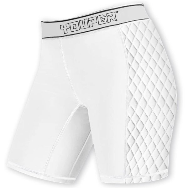 Youper Youth Girls Classic Compression Softball Sliding Shorts, Padded Softball