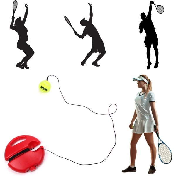 Teloon Solo Tennis Trainer Rebound Ball with String for Self Tennis Practice - Image 9