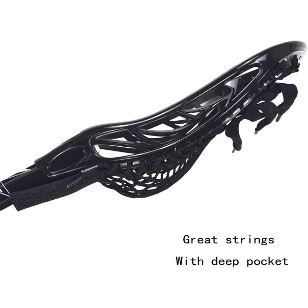 Lacrosse Complete Junior Stick with Shaft & Head,Red/Black - Image 4