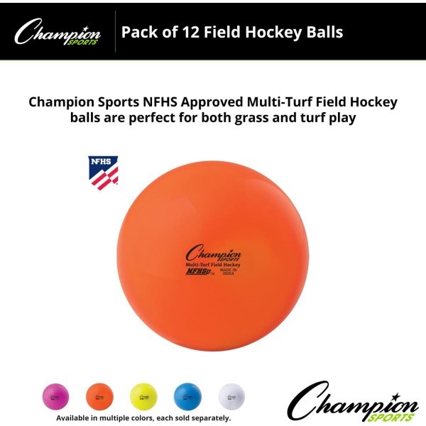 Champion Sports NFHS Approved Official Field Hockey Game Balls - Image 2