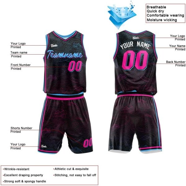 Custom Basketball Jersey for man women uniform Suit Kids Adults Personalized - Image 2