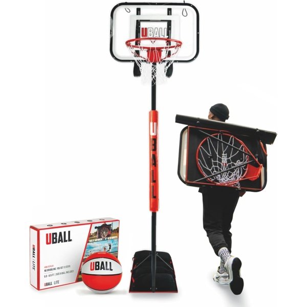 UBALL Lite | Ultra Portable Outdoor Basketball Hoop | Play at Beach, Grass