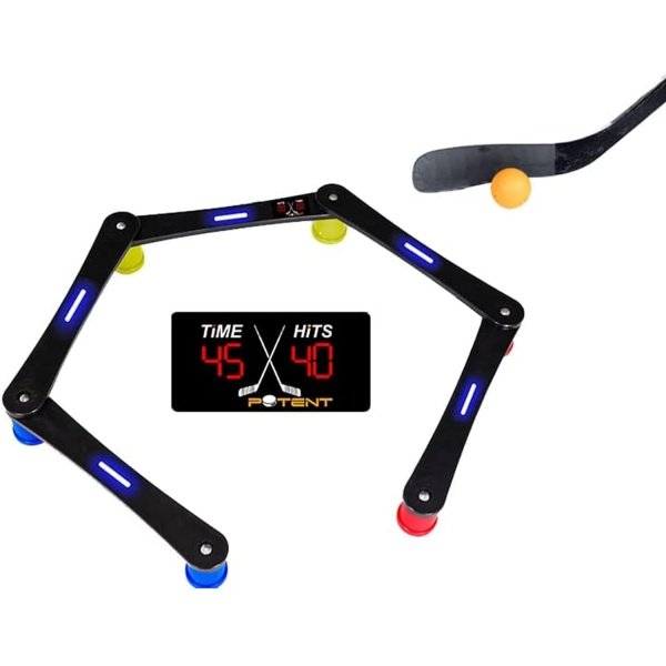 Potent Digital Stickhandling Trainer - Built-in Scoreboard & Countdown Timer