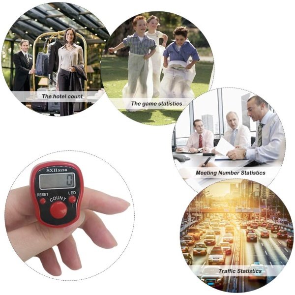 AFUNTA 7 Pcs Finger Counters - 5 Digital LED Electronic Finger Counter - Image 9