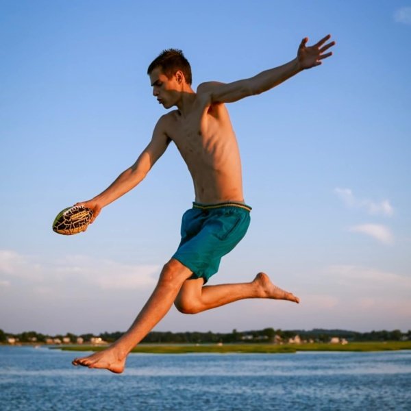 Wave Runner Grip It Waterproof Football, Size 9.25 - Water Football, Beach - Image 4