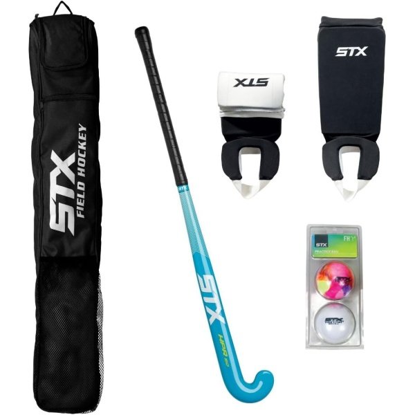 STX Field Hockey Start Pack - Junior with Stick, Shin Guards, Bag & Balls