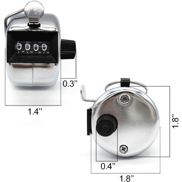 CIXLOGIC Mechanical Clicker Counter for Counting Without Battery, Sturdy Solid - Image 6