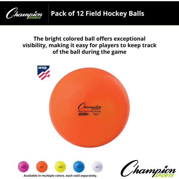 Champion Sports NFHS Approved Official Field Hockey Game Balls - Image 4