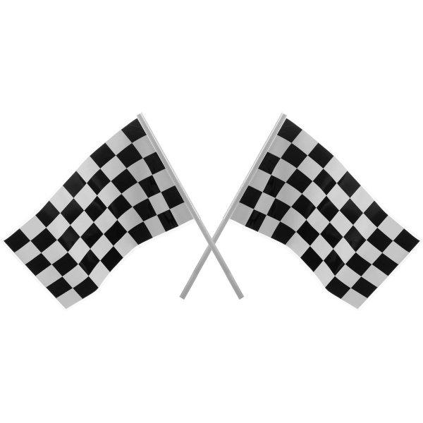 Traffic Cones and Racing Checkered Flags (24 Pcs) 12 Black and White Flags - Image 4