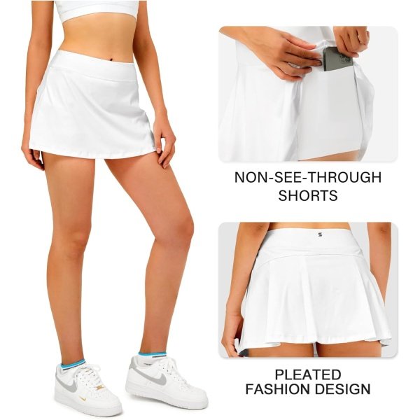 Stelle Women Tennis Skirt Golf Skorts Athletic High Waisted with Pockets Inner - Image 5