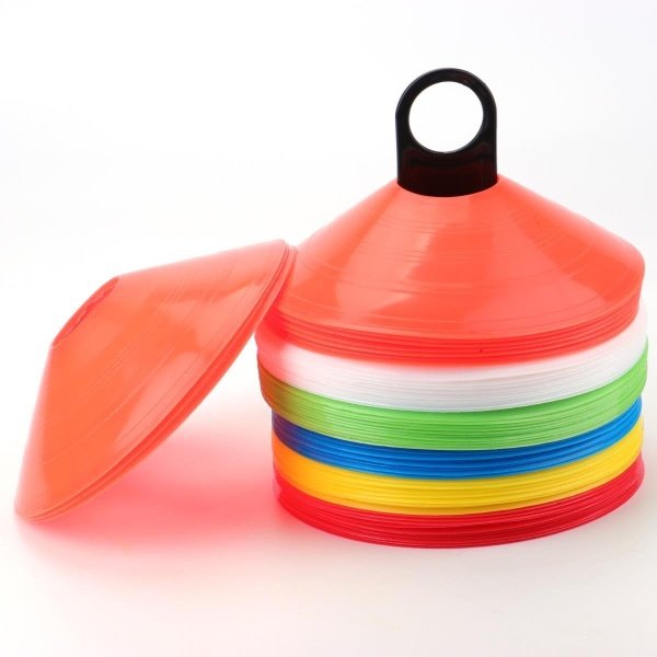 Tebery 60 Pack Premium Soccer Football Agility Cones Marke Cones - Image 4