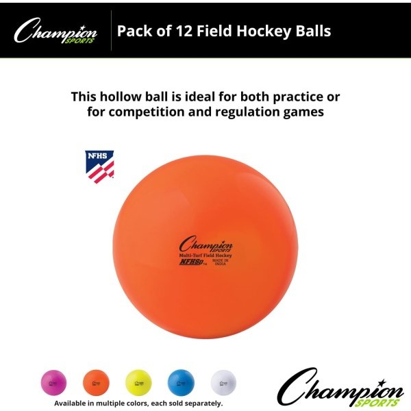 Champion Sports NFHS Approved Official Field Hockey Game Balls - Image 3