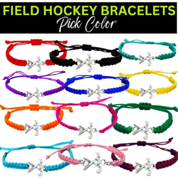 Sportybella Field Hockey Charm Bracelet- Adjustable Bracelets For Girls - Image 7