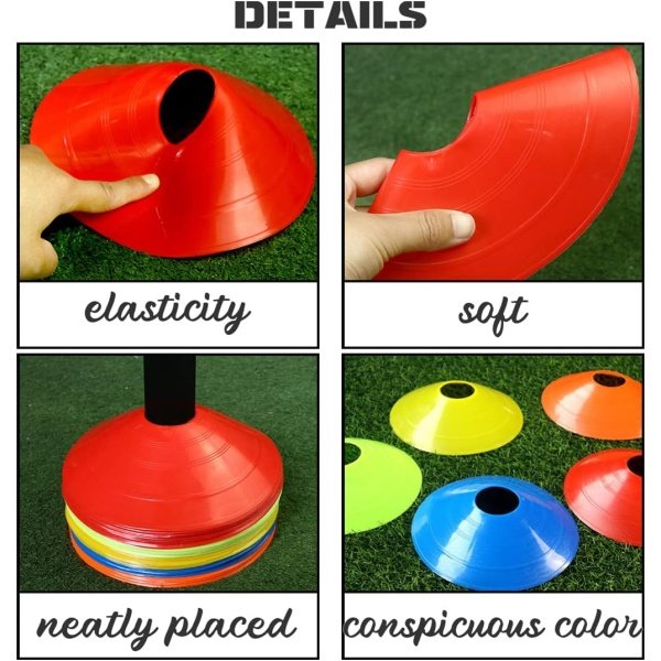 20 PCS Soccer Cones Agility Disc Cones Sports Football Soccer Training Cone - Image 3